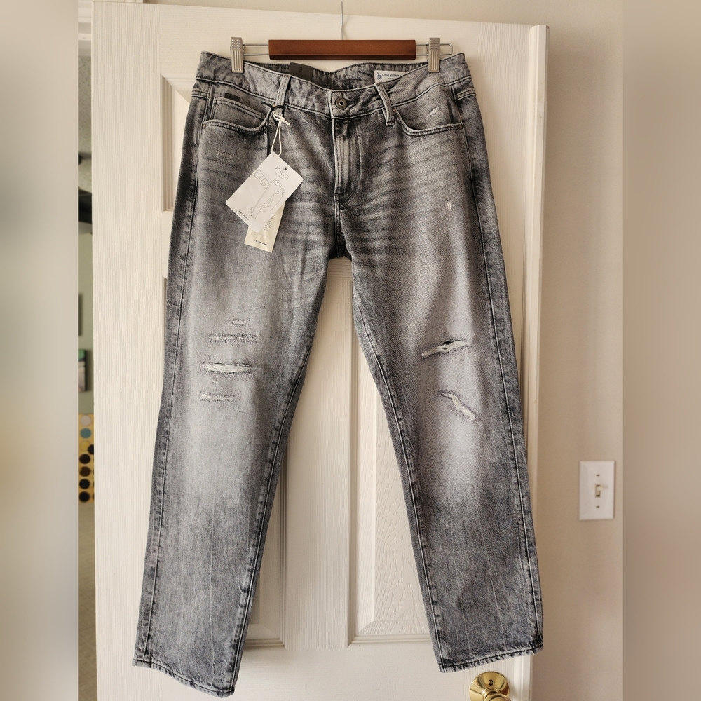 G-Star gray black restored denim jeans 30/32